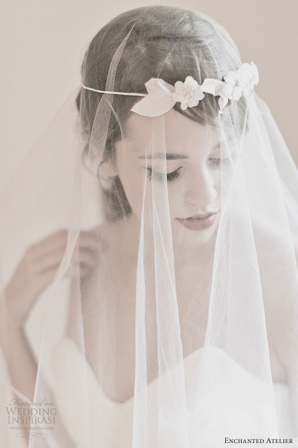 enchanted atelier bridal alessandra floral halo poeme french tulle veil