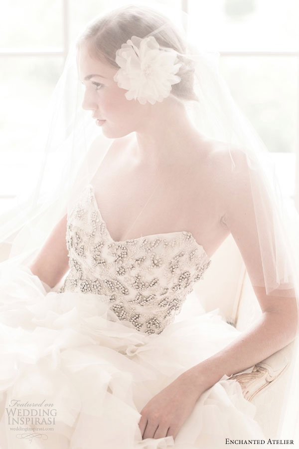 enchanted atelier fall 2013 bridal accessories elizabeth fleur sareh nouri gown