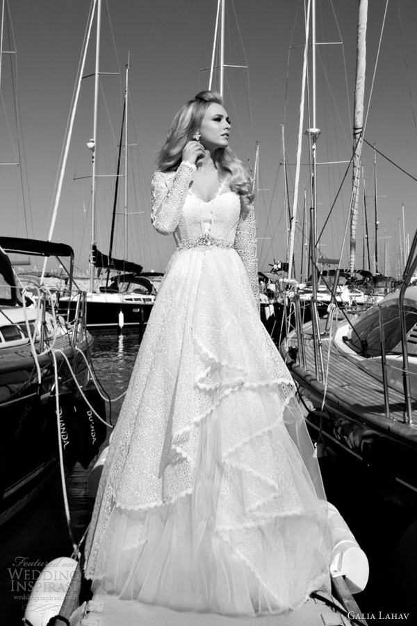 galia lahav 2013 2014 valentina long sleeve wedding dress