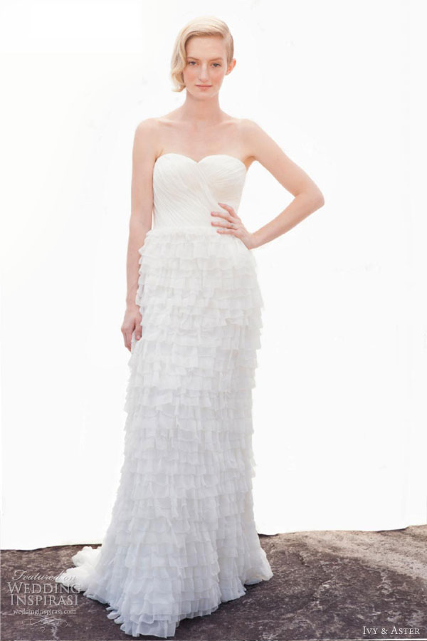 ivy aster bridal fall 2013 favorite gal strapless wedding dress