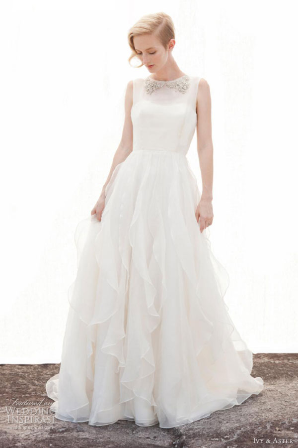 ivy aster fall 2013 my everything sleeveless wedding dress