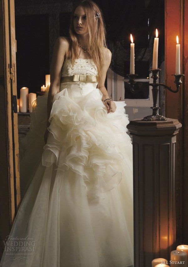 jill stuart wedding dress 2013 off white ball gown 0142