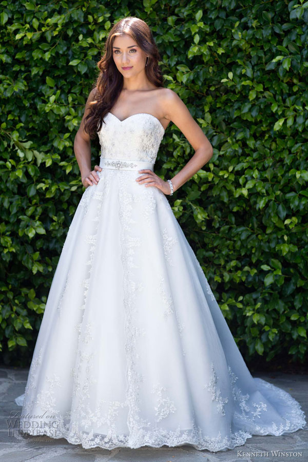 kenneth winston wedding dresses spring 2013 strapless ball gown 1489