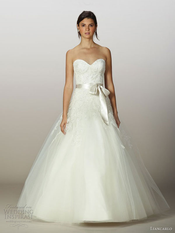 liancarlo wedding dresses fall 2013 style 5847 tulle sweetheart ball gown