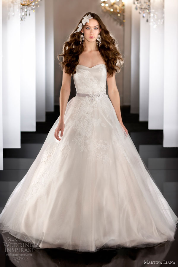 martina liana fall 2013 wedding dress style 457 strapless gown