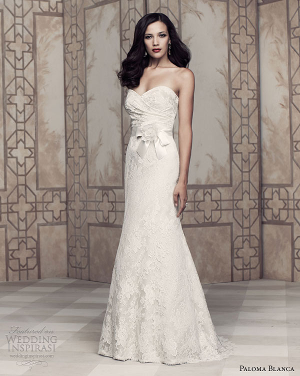 paloma blanca 2013 strapless wedding dresses 4355