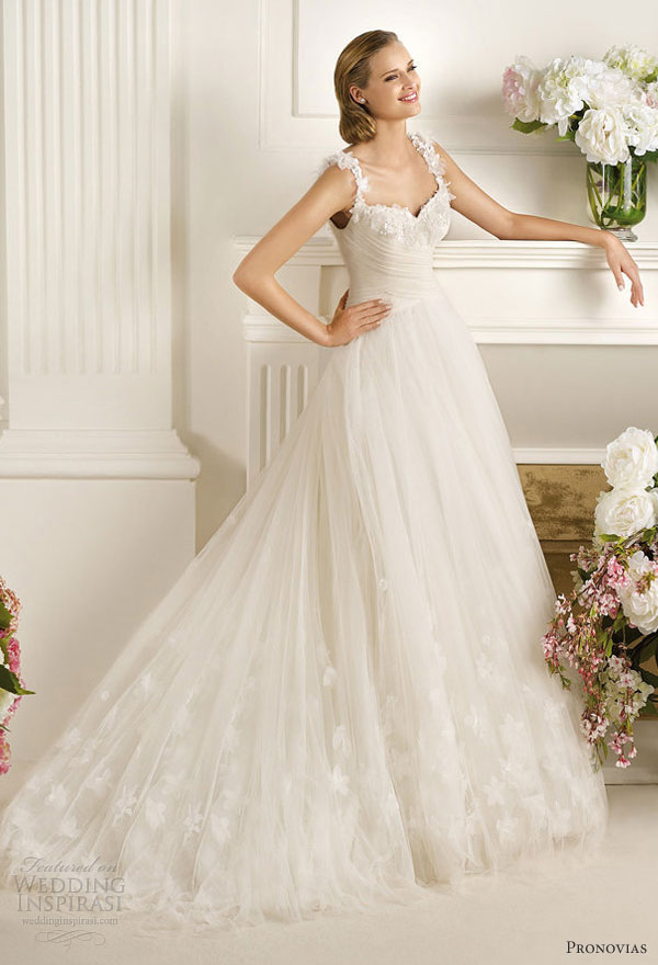 pronovias 2013 wedding dresses dirlan straps