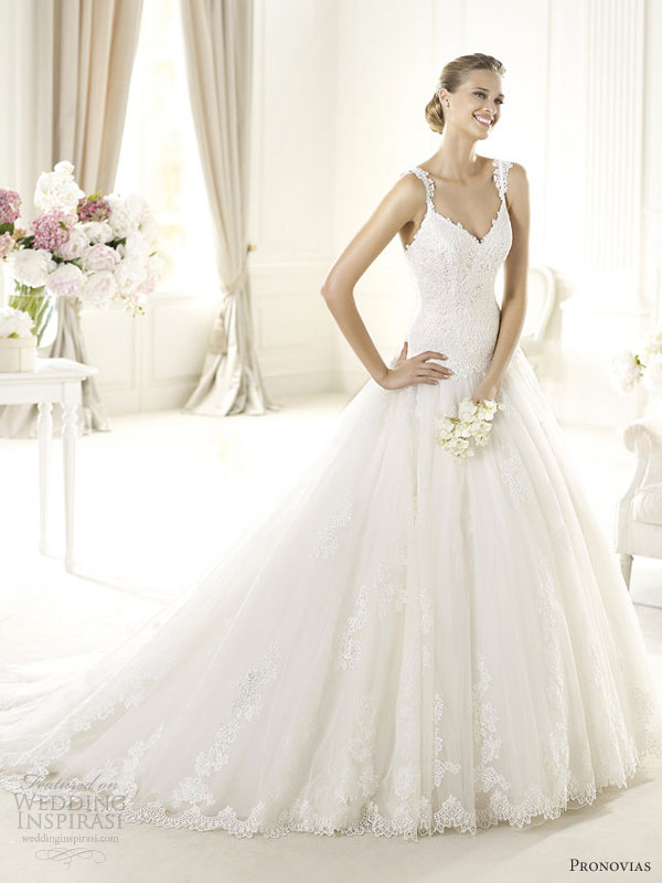 pronovias wedding dresses 2013 uri straps