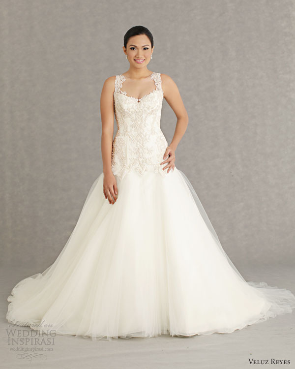 veluz reyes wedding dresses 2013 bridal rtw sabine gown straps