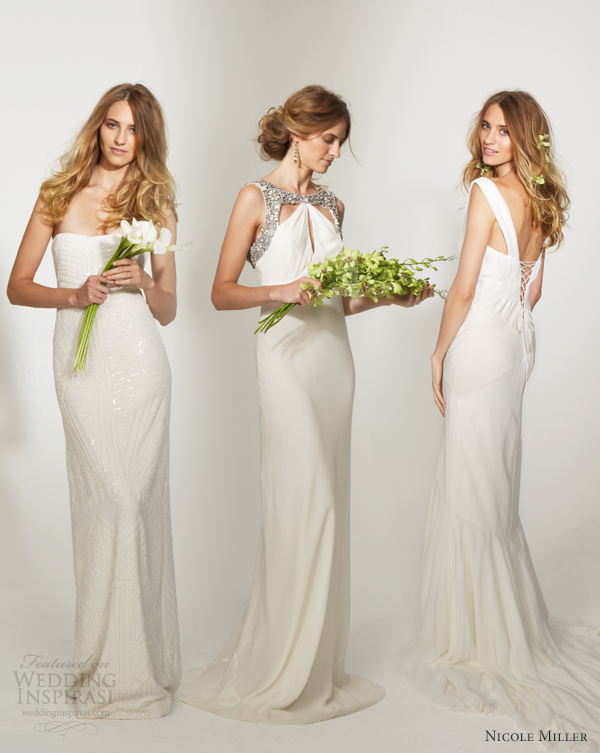 Nicole miller bridal wedding dresses collection