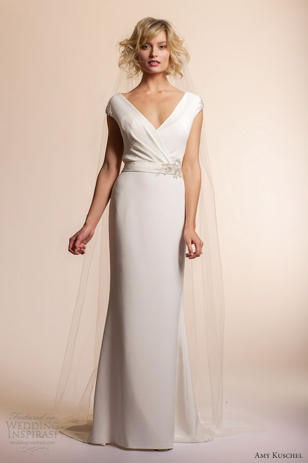 amy kuschel 2013 wedding dresses clover gown cap sleeves