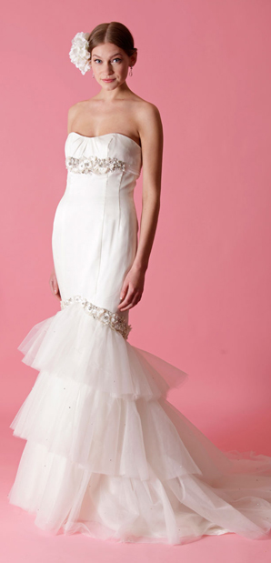 badgley mischka wedding dresses mermaid gown