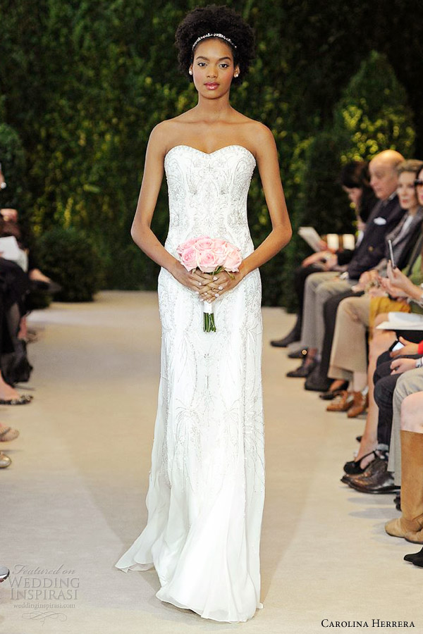 carolina herrera wedding dresses spring 2014 acelia strapless gown