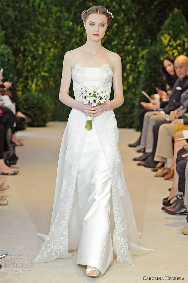 carolina herrera wedding dresses spring 2014 amerie strapless gown