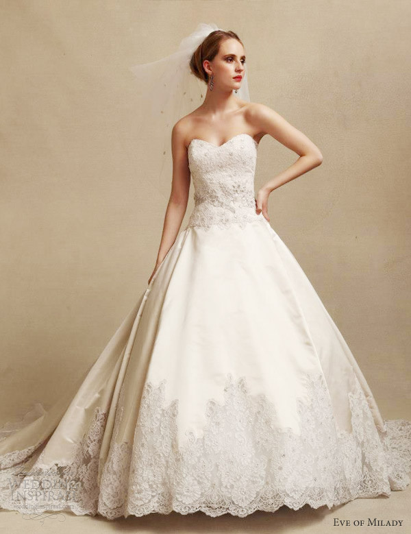 eve muscio couture wedding dresses fall 2013 strapless ball gown style 4300