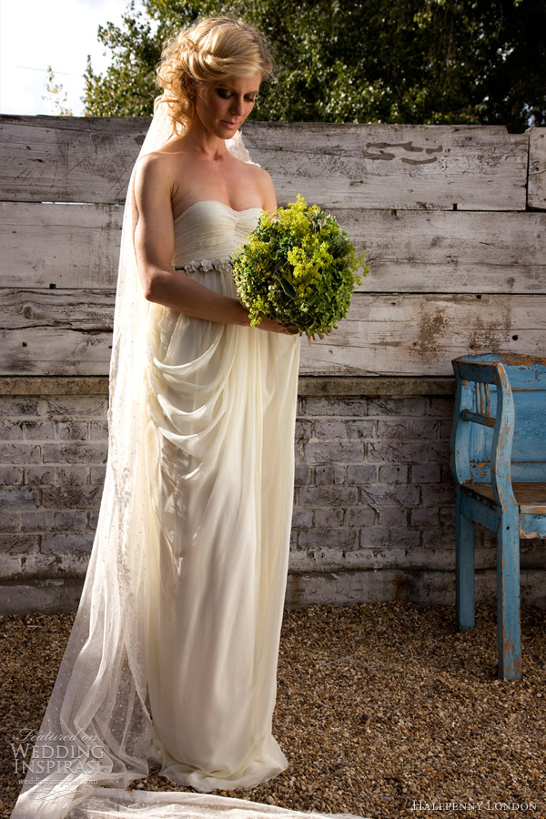 halfpenny london 2013 wedding dress draped