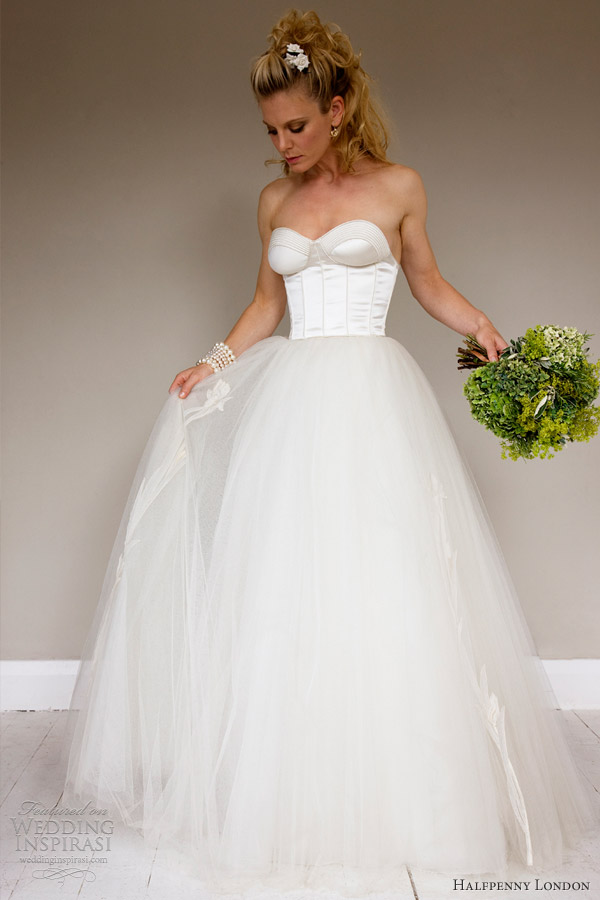 halfpenny london 2013 wedding dress strapless