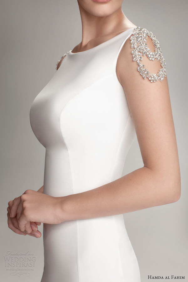 hamda al fahim fall 2012 2013 wedding dress crystal detail close up hamda al fahim fall 2012 2013 wedding dress crystal detail close up