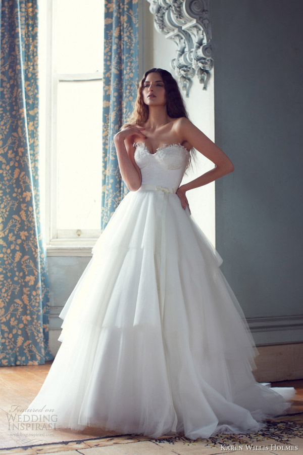 karen willis holmes 2013 wedding dresses mathilda strapless