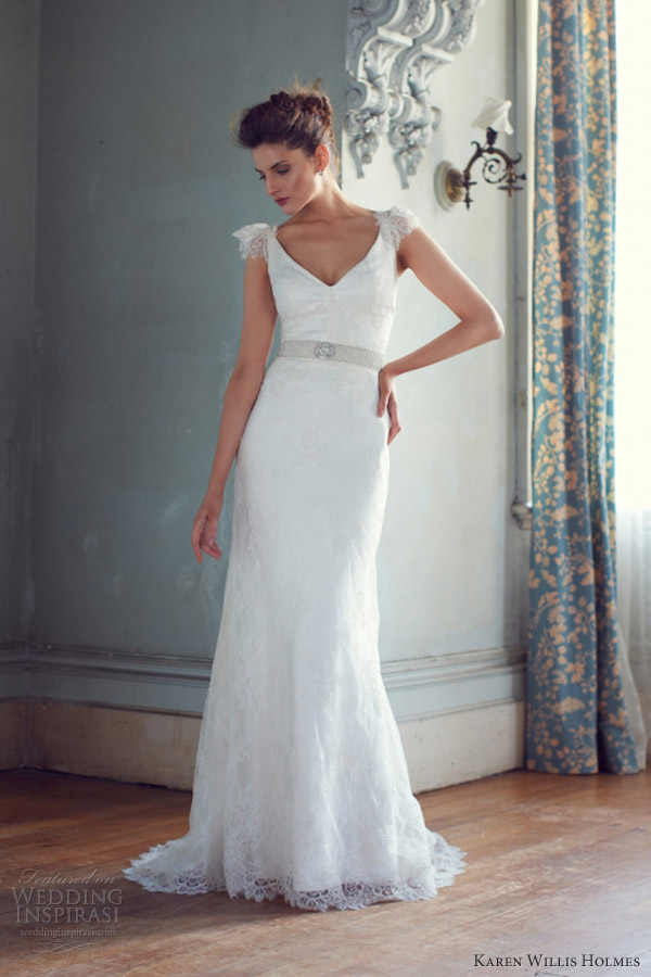 karen willis holmes 2013 wedding dresses rachel v neck