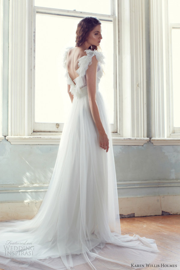 karen willis holmes wedding dresses 2013 ella sleeveless ruffle straps