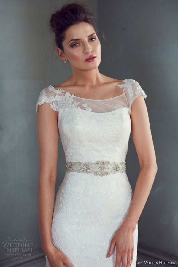 karen willis holmes wedding dresses 2013 jasmine cap sleeve gown