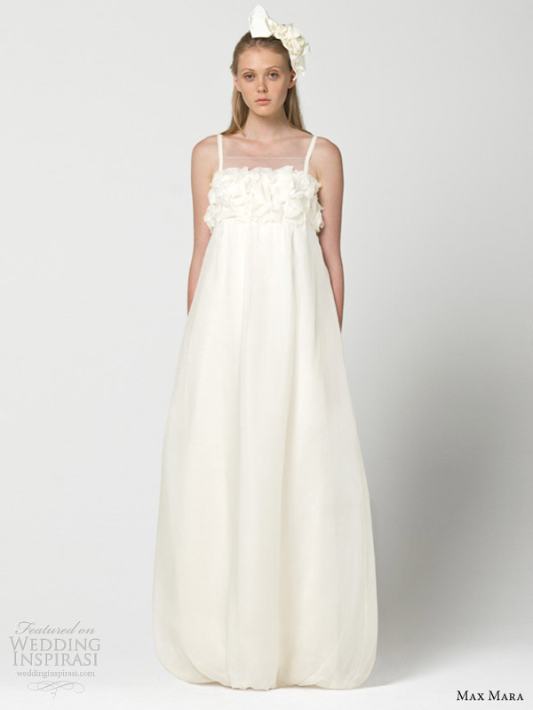 max mara wedding dresses 2013 ingegno strap gown empire