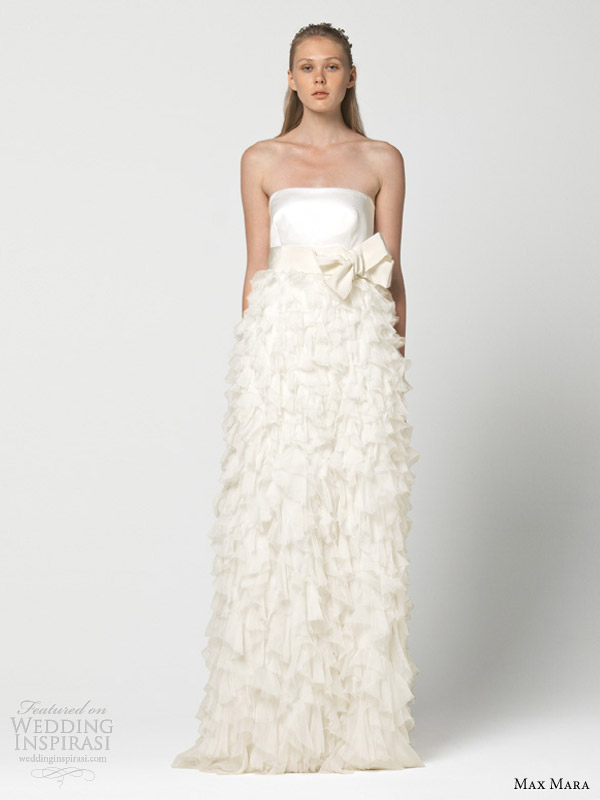 max mara wedding dresses 2013 ironia ruffle skirt