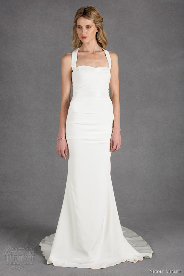 nicole miller wedding dresses spring 2014 hilary thick straps gown