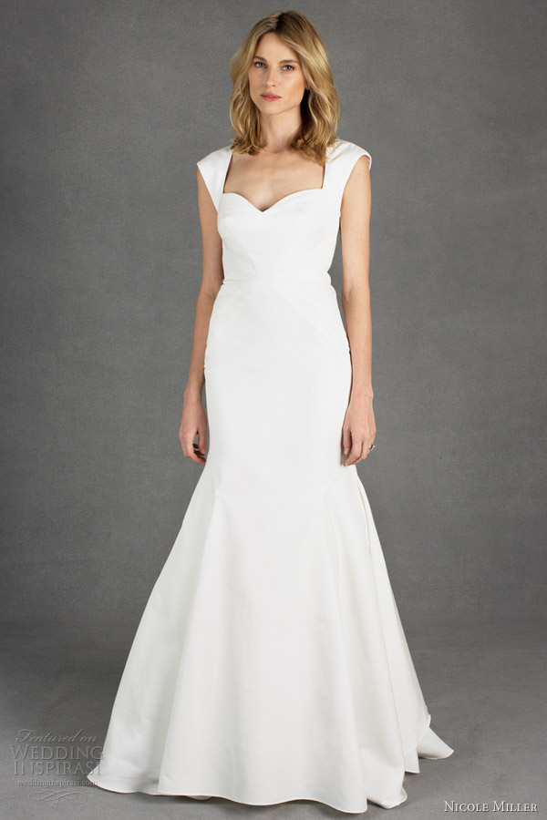 nicole miller wedding dresses spring 2014 jane cap sleeve mermaid gown