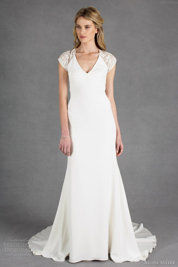 nicole miller wedding dresses spring 2014 yolanda lace cap sleeve gown