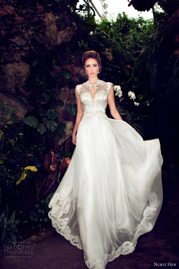 nurit hen 2013 wedding dress cap sleeves