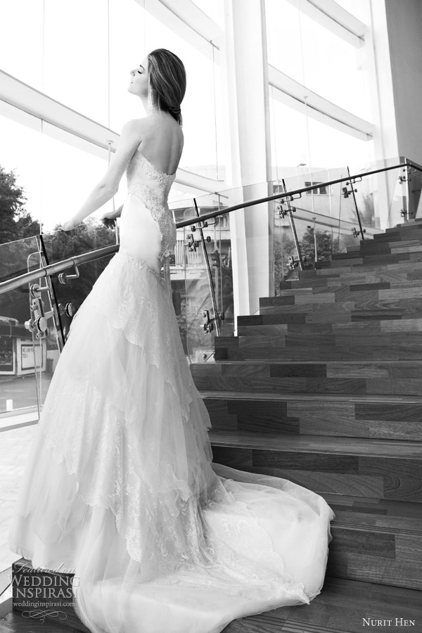 nurit hen wedding dresses 2013 strapless gown