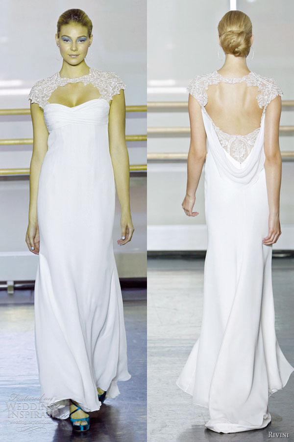 rivini wedding dresses fall 2013 crystal cap sleeve gown