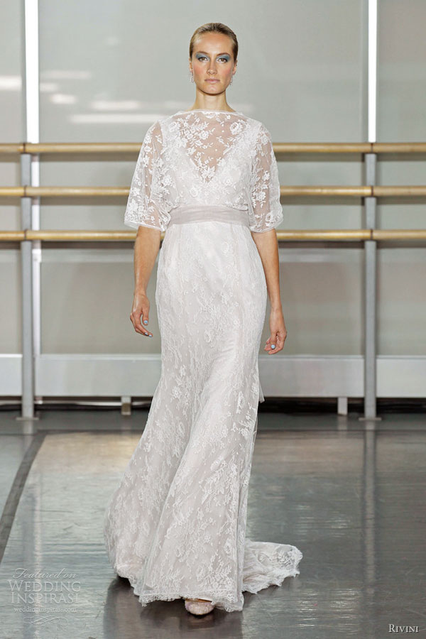 rivini wedding dresses fall 2013 delicata sleeves