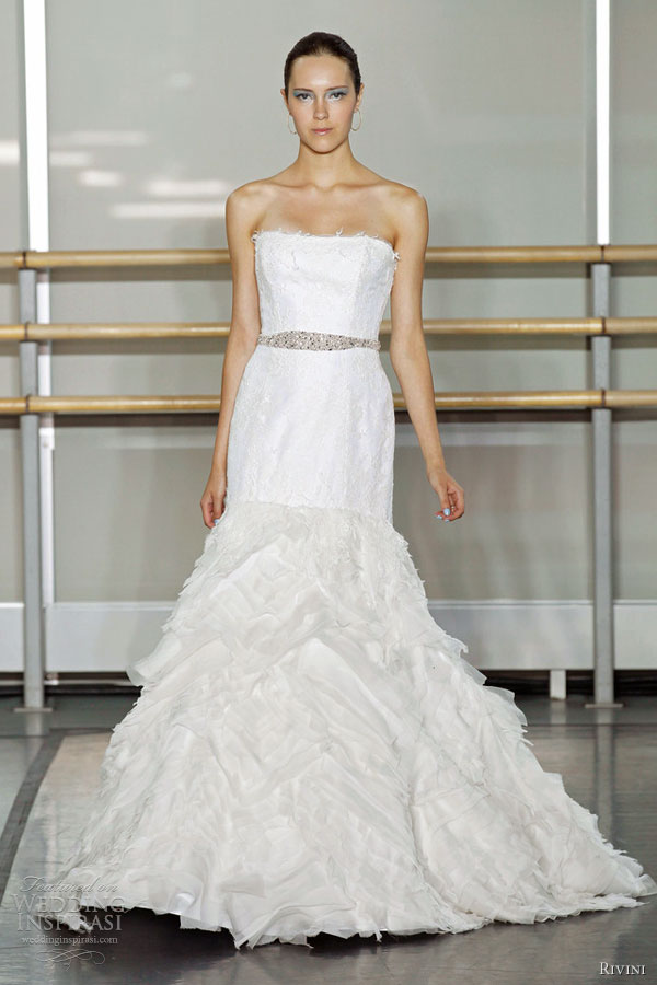 rivini wedding dresses fall 2013 nieve strapless gown