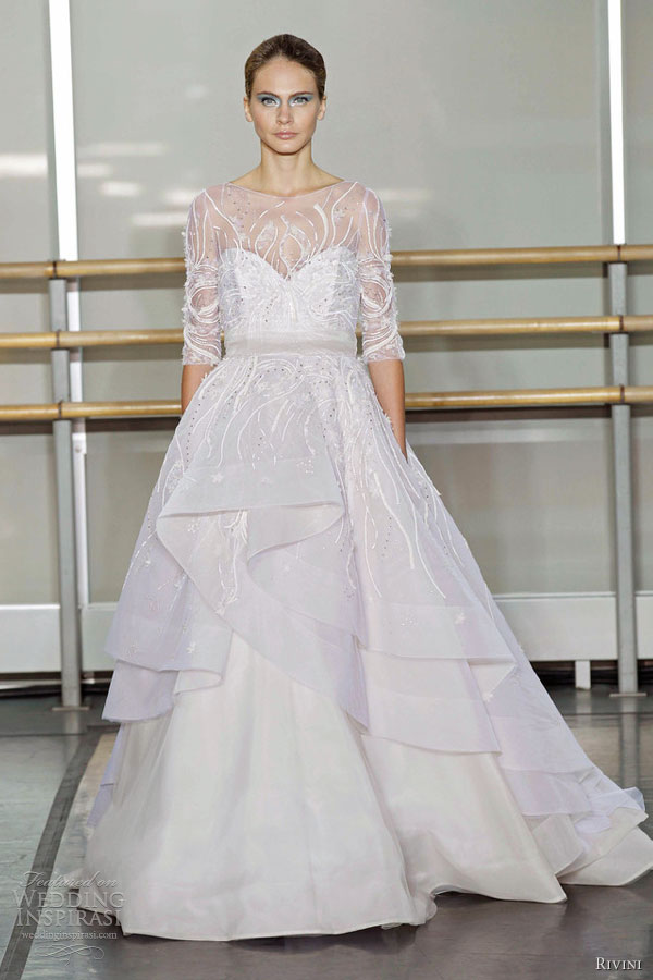 rivini wedding dresses fall 2013 sania sleeves rivini wedding dresses fall 2013 sania sleeves