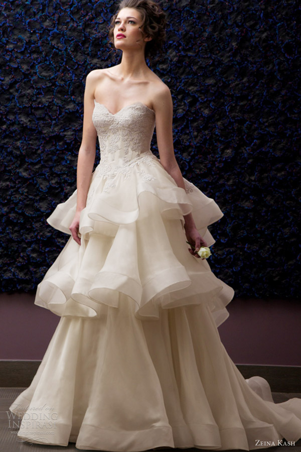 zeina kash 2013 bridal wedding dress