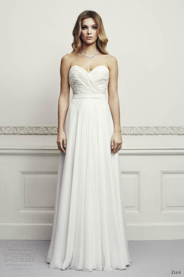 zien 2013 bridal strapless sweetheart wedding dress