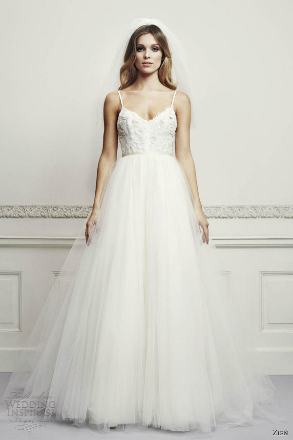zien bridal 2013 romantic ball gown wedding dress