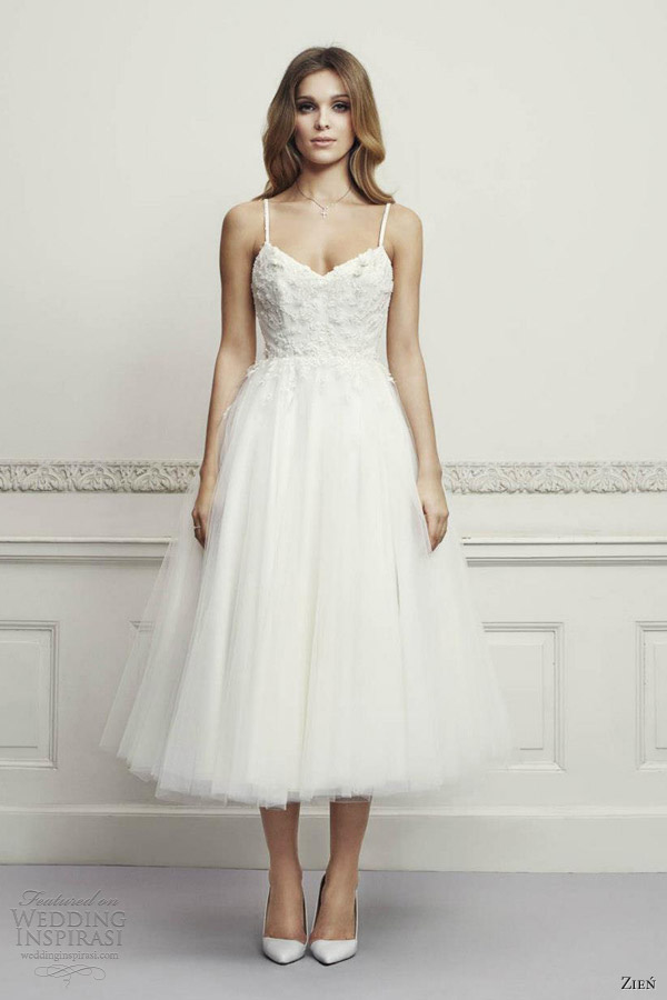 zien bridal 2013 tea length wedding dress tulle skirt zien bridal 2013 tea length wedding dress tulle skirt