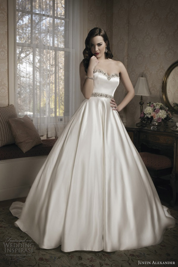 justin alexander 2014 wedding dress style 8680 beaded sweetheart neckline waistline