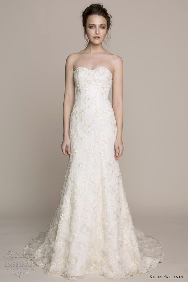 kelly faetanini bridal spring 2014 emmy strapless wedding dress