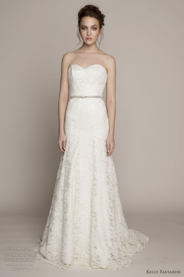 kelly faetanini bridal spring 2014 isabelle strapless wedding dress