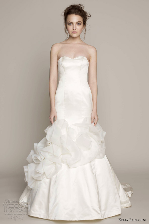 kelly faetanini bridal spring 2014 mari strapless wedding dress sweetheart