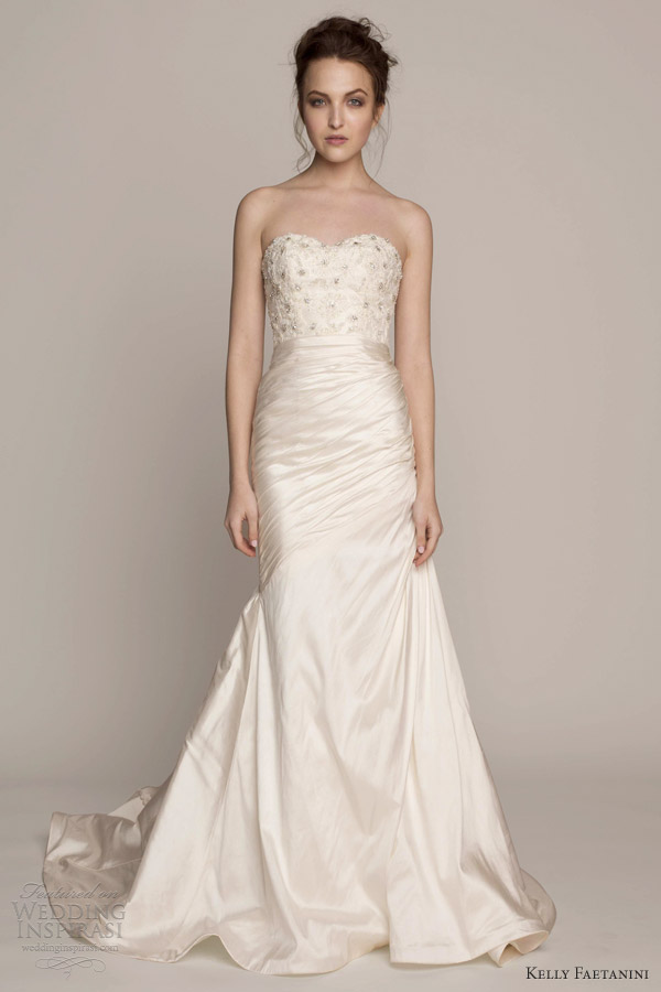 kelly faetanini spring 2014 melissa strapless wedding dress sweetheart neckline kelly faetanini spring 2014 melissa strapless wedding dress sweetheart neckline