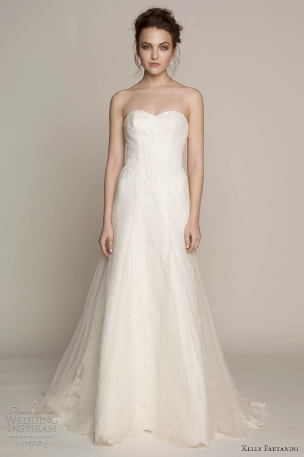 kelly faetanini spring 2014 nell strapless wedding dress sweetheart