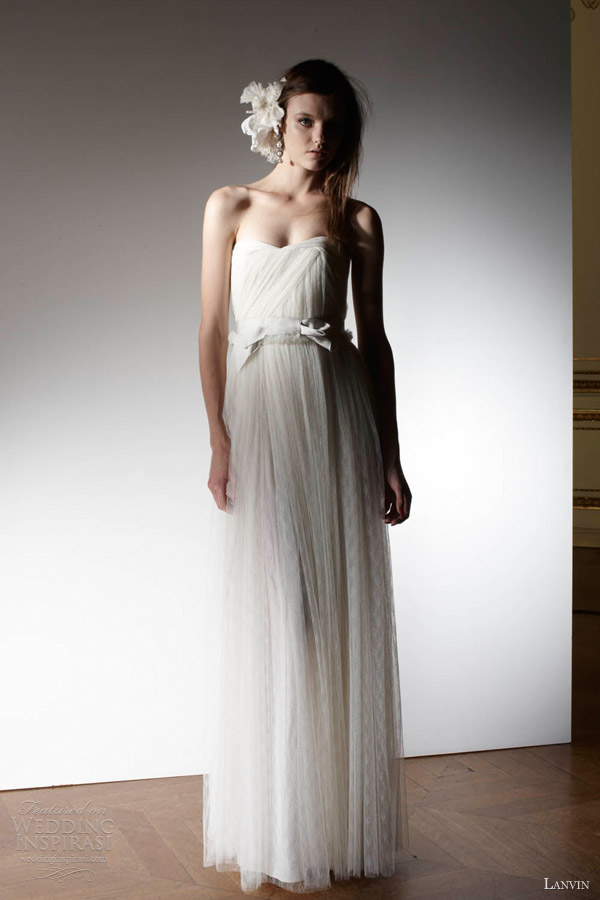 lanvin wedding dresses spring 2013 strapless draped bridal own
