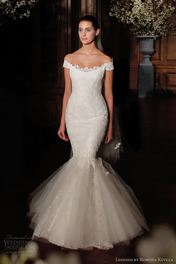 legends by romona keveza bridal spring 2014 off shoulder lace mermaid gown l507 legends by romona keveza bridal spring 2014 off shoulder lace mermaid gown l507