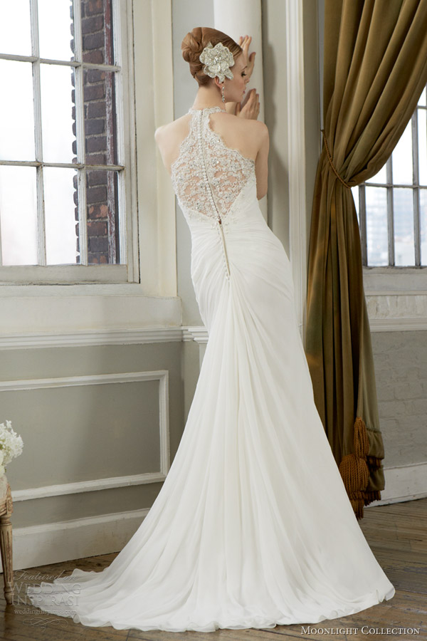 moonlight collection fall 2013 wedding dress style j6274 back detail